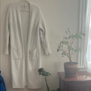 Skims Cozy Collection Long Robe Fuzzy Lounge Pajama Cream Fluffy S/M Kim K